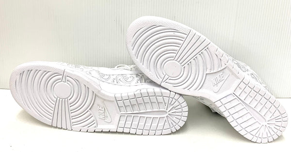 ナイキ NIKE  ウィメンズ ダンク ロー エッセンシャル "ペイズリー" ホワイト/グレーフォグ-ホワイト DJ9955-100 メンズ靴 スニーカー ロゴ ホワイト 29cm 201-shoes480