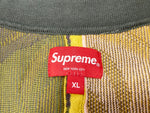 シュプリーム SUPREME Abstract Textured Zip Up Polo Dark Olive 22SS アブストラクト テクスチャ ジップ アップ ポロ  XL セーター 総柄 マルチカラー LLサイズ 101MT-1843