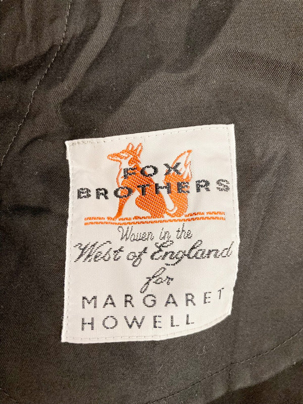 マーガレット ハウエル MARGARET HOWELL FOX BROTHERS FOR MARGARET HOWELL セットアップ ジャケット ボトム Made in JAPAN チャコールグレー系  578-220307/578-242309 スーツ・セットアップ 無地 グレー 101LT-58