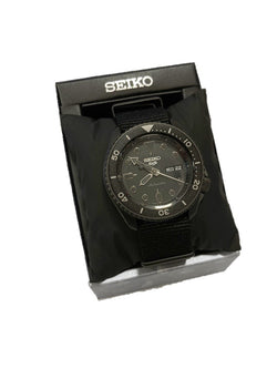 セイコー SEIKO  セイコーファイブ セイコー5 スポーツ 5スポーツ 自動巻き オートマチック オートマ メンズ オールブラック ナイロンベルト カレンダー 海外モデル SRPD79 メンズ腕時計ブラック 101watch-4