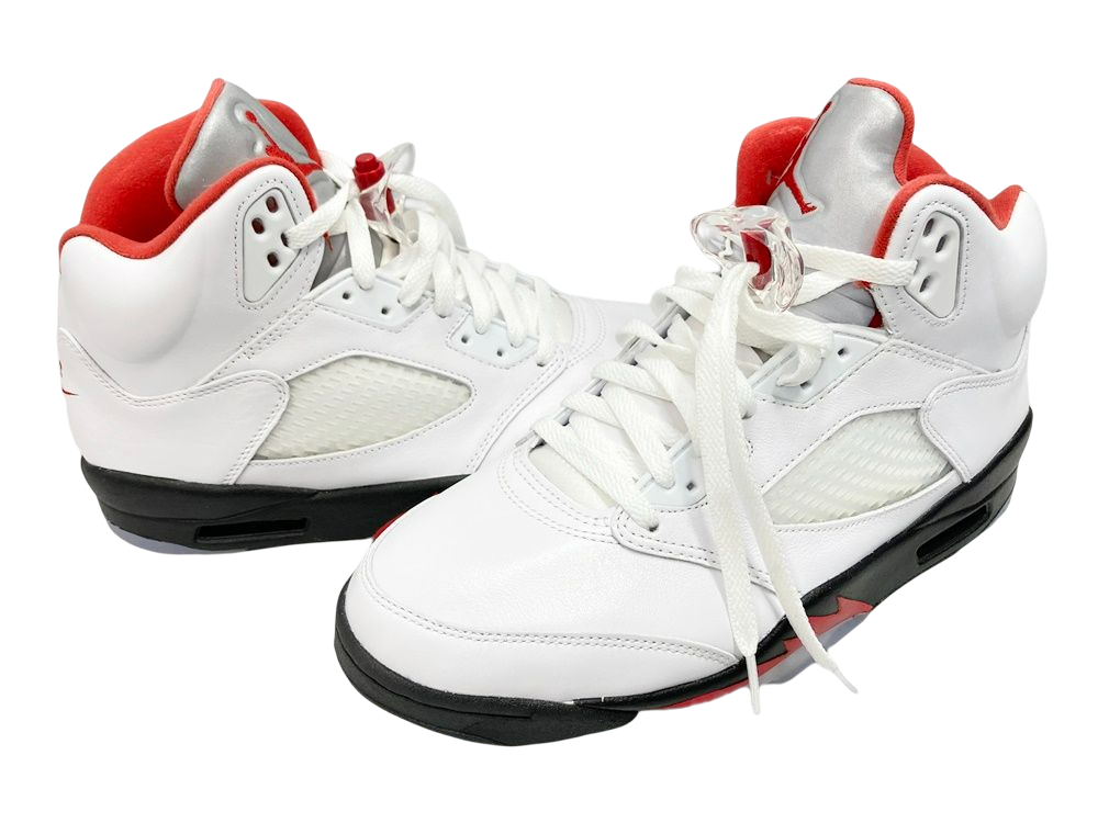 ジョーダン JORDAN AIR JORDAN 5 RETR WHITE/FIRE RED-BLACK エア