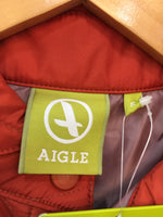 AIGLE　エーグル　キルティングジャケット　オレンジ　サイズS　
