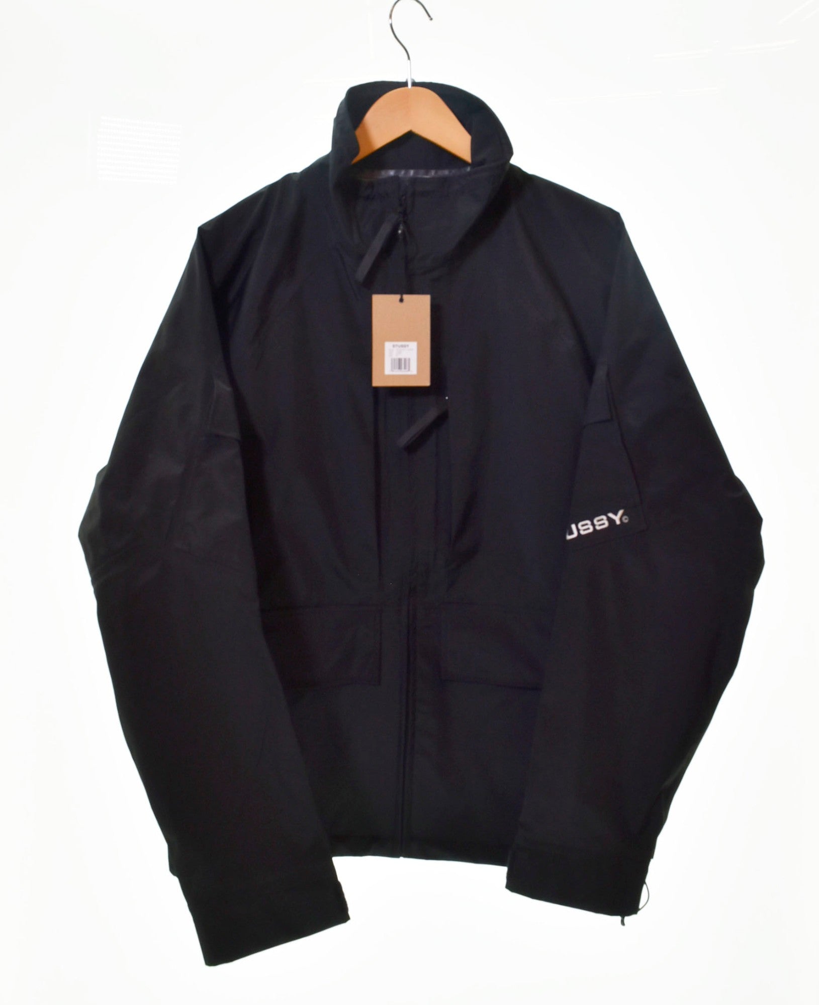 ステューシー STUSSY Apex Shell Jacket シェル ジャケット 黒 115566 ジャケット 無地 ブラック Mサイズ  103MT-145 | 古着通販のドンドンサガール