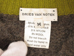 DRIES VAN NOTEN ドリスヴァンノッテン モヘアウールニット ベルギー製 ブラウン サイズM メンズ (TP-675)