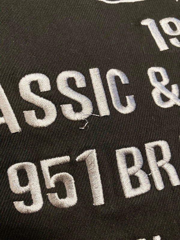 バンソン VANSON 刺繍ロゴ ジャケット アウター 黒  2XL ジャケット ロゴ ブラック 3Lサイズ 101MT-1797