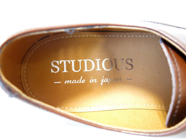 STUDIOUS ステュディオス ビジネスシューズ 牛革 日本製 ブラウン メンズ