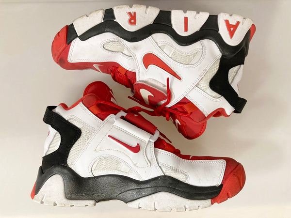 ナイキ NIKE AIR BARRAGE MID WHITE/UNIVERSITY RED エア バラージ ミッド ユニバーシティレッド ホワイト系 白 レッド系 赤 シューズ AT7847-102 メンズ靴 スニーカー レッド 27.5cm 101-shoes872