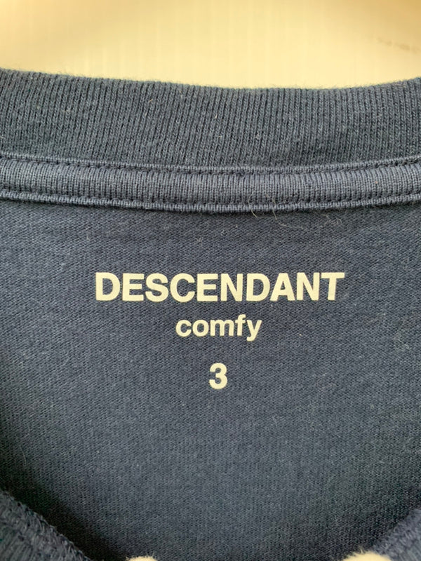 ディセンダント DESCENDANT comfy クルーネック Tee 日本製 Tシャツ ワンポイント ネイビー 201MT-926
