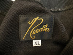 ニードルス Needles Track Crew Neck Shirt Poly Smooth 22AW トラック クルーネックシャツ 黒 ピンク ライン ロゴ LQ228 XL スウェット ワンポイント ブラック LLサイズ 101MT-1882