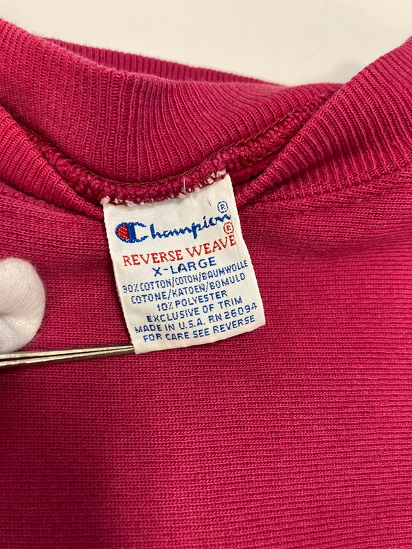 チャンピオン Champion 90s リバースウィーブ REVERSE WEAVE ヴィンテージ スウェット プルオーバー トップス アメリカ製 USA製  XL スウェット 無地 ピンク LLサイズ 101MT-1639