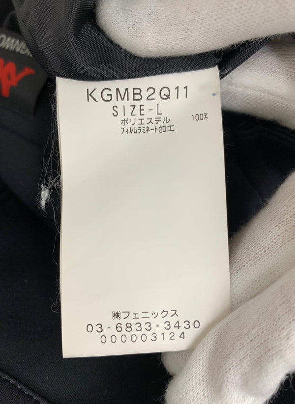 カッパ Kappa × DESIGN WORKS フード付き ブルゾン ゴルフ ウェア KGMB2Q11 ジャケット ワンポイント ブラック Lサイズ 201MT-1439