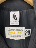 ナイキ NIKE 半袖 ブルゾン ジップアップ スナップボタン ロゴ ジャケット 刺繍 ブラック SSサイズ 201MT-639