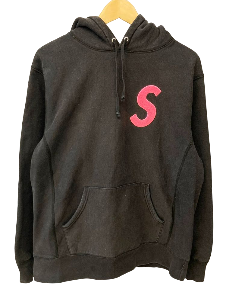Supreme S Logo Hooded Sロゴ パーカー Lサイズ ブラック - トップス