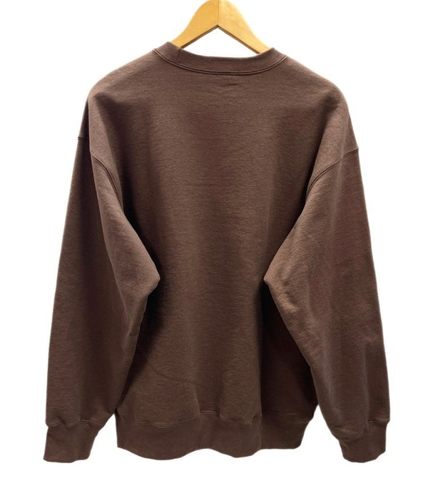 シュプリーム SUPREME Box Logo Crewneck Brown 22AW ボックス ロゴ クルーネック プルオーバー トレーナー スウェット ロゴ ブラウン Lサイズ 101MT-2000