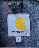 カーハート Carhartt デトロイトジャケット ジップアップ ダック生地 ジャケット ロゴ ブラック Sサイズ 201MT-1505