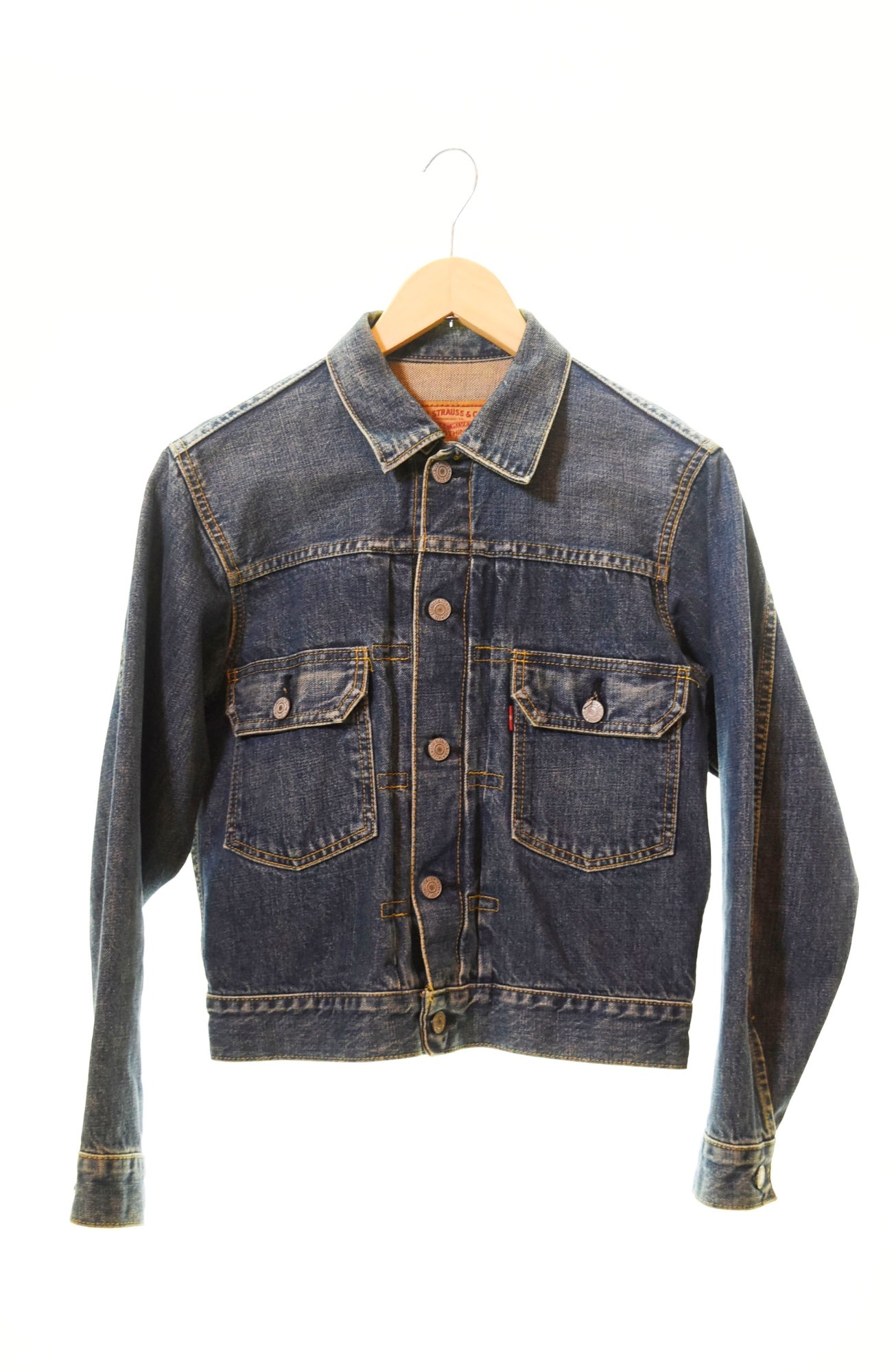 リーバイス Levi's BIG-E DENIM JACKET デニムジャケット Gジャン 青 71507XX 34 ジャケット 無地 ブルー  103MT-149