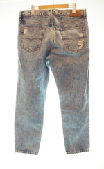 ディーゼル DIESEL MHARKY L.30 スリムスキニー ダメージジーンズ パンツ サイズW34×L30 0076M デニム 無地 ブルー 101MB-32
