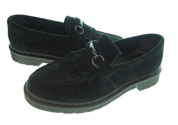 ドクターマーチン Dr.Martens ADRIAN SNAFFLE MONO レザーシューズ スエード 黒 UK９ メンズ靴 ローファー ブラック 101-shoes600