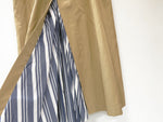 【中古】RE LEAN レリーン フロントボタン スカート ベルト付き レディース ベージュ系