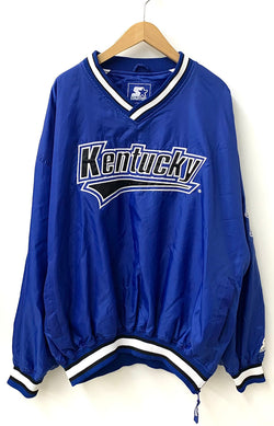 スターター STARTER Kentucky ホッケーシャツ ゲームシャツ オーバーサイズ ロンT ロゴ ブルー 3Lサイズ 201MT-1540