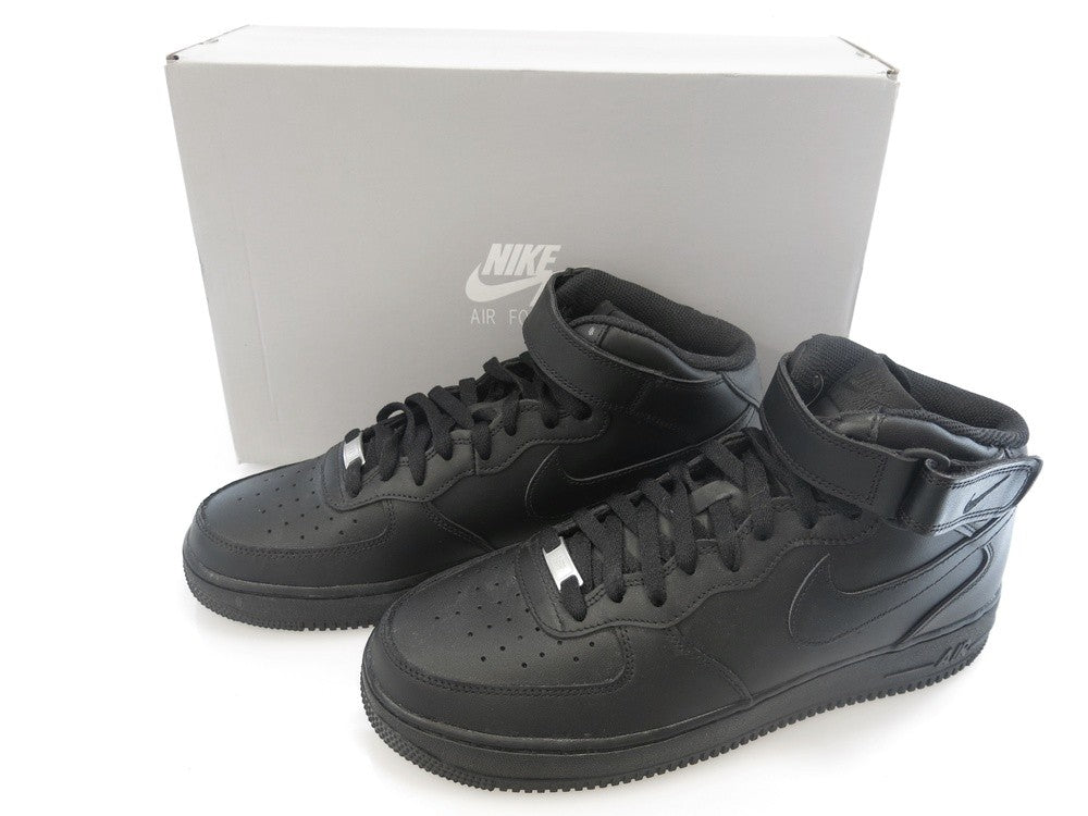 ナイキ NIKE AIR FORCE 1 MID '07 BLACK/BLACK エアフォース1 ミッド