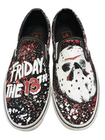 ヴァンズ VANS バンズ FRIDAY THE13TH 13th ペイント Classic Slip On Jason Voorhees Mens クラシックスリップオン シューズ ブラック系 黒 721356 メンズ靴 スニーカー ブラック 27.5cm 101-shoes995