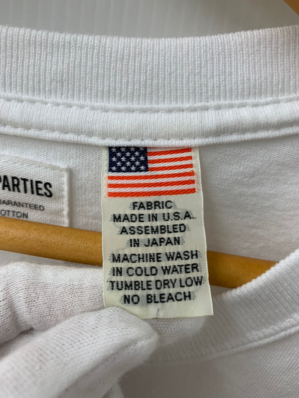 ワコマリア WACKO MARIA GUILTY PARTIES USA BODY クルーネック Tee 日本製 Tシャツ プリント ホワイト LLサイズ 201MT-1341