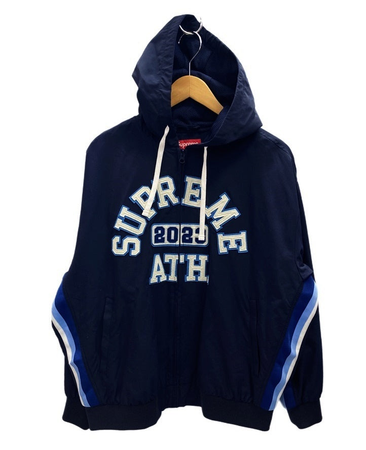 シュプリーム SUPREME Appliqué Hooded Track Jacket Navy アップリケ 