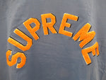Supreme シュプリーム 15AW  Chenille Arc Top アーチロゴ ワッペン Tシャツ トップス 半袖 ロゴ 綿100％ 青 ブルー 袋付き サイズS メンズ  (TP-801)