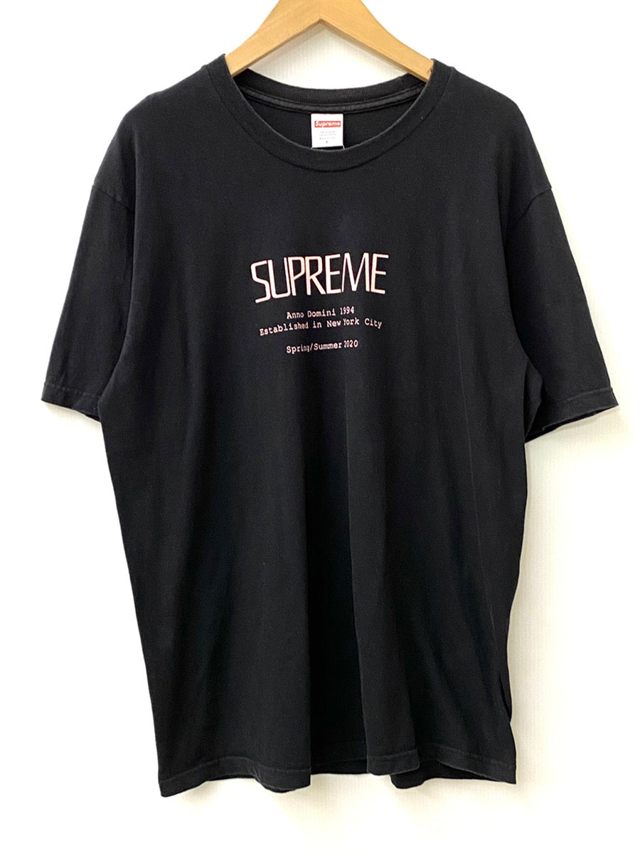 シュプリーム SUPREME Anno Domini Tee Tシャツ ロゴ ブラック Lサイズ 201MT-1813