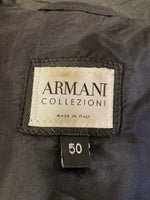 アルマーニ ARMANI ARMANI COLLEZIONI アルマーニ コレツィオーニ  シングル ジップ Made in ITALY ブラック 黒 ジャケット サイズ50  ジャケット 無地 ブラック 101MT-679