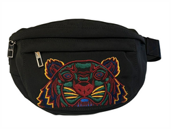 ケンゾー KENZO TIGER BUMBAG タイガー 刺繍 バッグ ブラック系 黒  バッグ メンズバッグ ボディバッグ・ウエストポーチ ロゴ ブラック 101bag-100