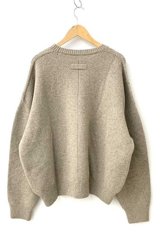 シュタイン stein EX FINE LAMBS CREW NECK KNIT LS クルーネックニット ウール エクストラファインラム ST.191 セーター 無地 ベージュ Mサイズ 201MT-578