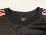 ニードルス Needles Track Crew Neck Shirt Poly Smooth 22AW トラック クルーネックシャツ 黒 ピンク ライン ロゴ LQ228 XL スウェット ワンポイント ブラック LLサイズ 101MT-1882