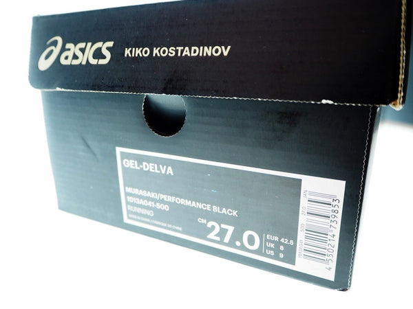 アシックス asics ×KIKO KOSTADINOV キココスタディノフコラボ GEL-DELVA ゲルデルバ ランニングシューズ 1013A041 メンズ靴 スニーカー ブラック 27cm 101-shoes699
