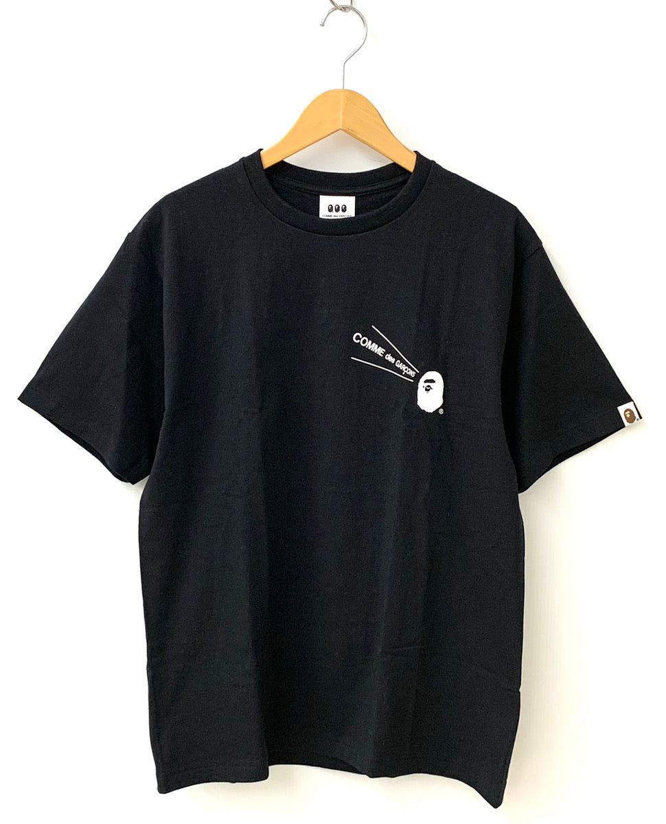 黒 Lサイズ Bape×CDG大阪限定 エイプ コムデギャルソン Teeシャツ