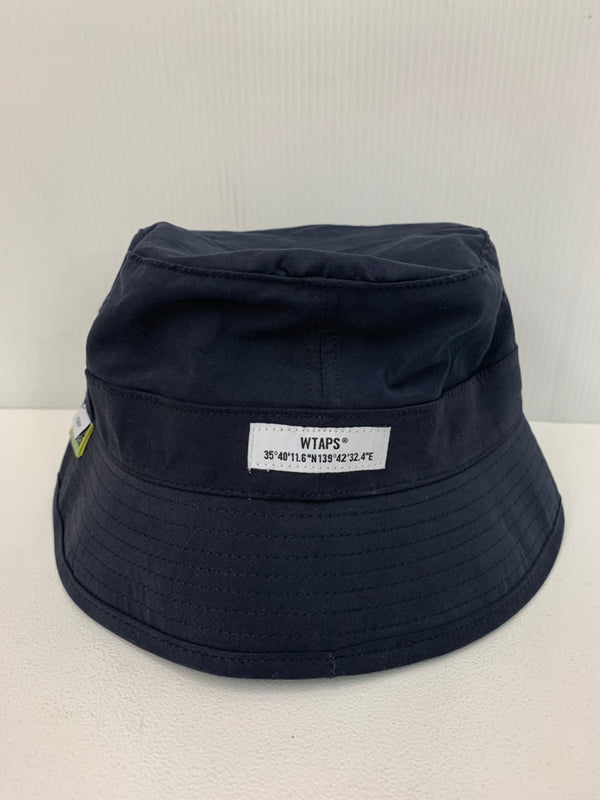 【中古】ダブルタップス W)taps BEAMS SSZ 長谷川昭雄 トリプルコラボ バケットハット BUCKET HAT バケハ AMIMIA 帽子 メンズ帽子 ハット ワンポイント ネイビー 201goods-131