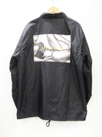 APPLEBUM アップルバム "Woman" Coach Jacket ジャケット ナイロンジャケット JKT プリント バックプリント ロゴ ブラック 黒 ボタン サイズXL メンズ (TP-681)