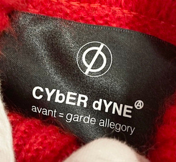 サイバーダイン CYbERdYNE LIBBIT Mohair sweater TOKKURi RED リビットモヘアセーター とっくり タートル  ハイネック ワンサイズ セーター ボーダー マルチカラー フリーサイズ 101MT-1923