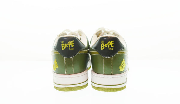 アベイシングエイプ  A BATHING APE  BAPE STA ベイプスタ スニーカー 緑 FS-001  メンズ靴 スニーカー グリーン 27.5cm 103-shoes-37