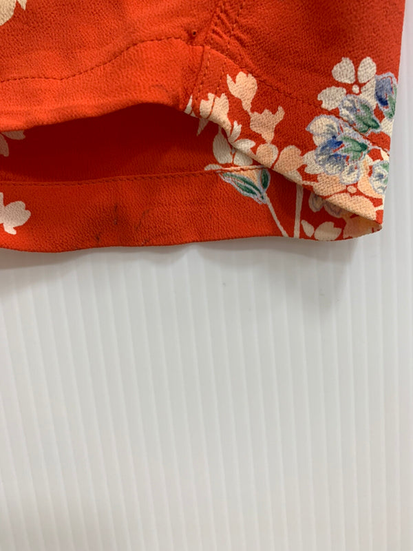 サンサーフ SUNSURF アロハシャツ SS30982 半袖シャツ 花・植物 オレンジ Mサイズ 201MT-148