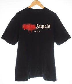 パームエンジェルス PALM ANGELS TOKYO LOGO T-SHIRT ロゴTシャツ プリントTシャツ 黒  PMAA001S20413059 Tシャツ プリント ブラック Lサイズ 101MT-859