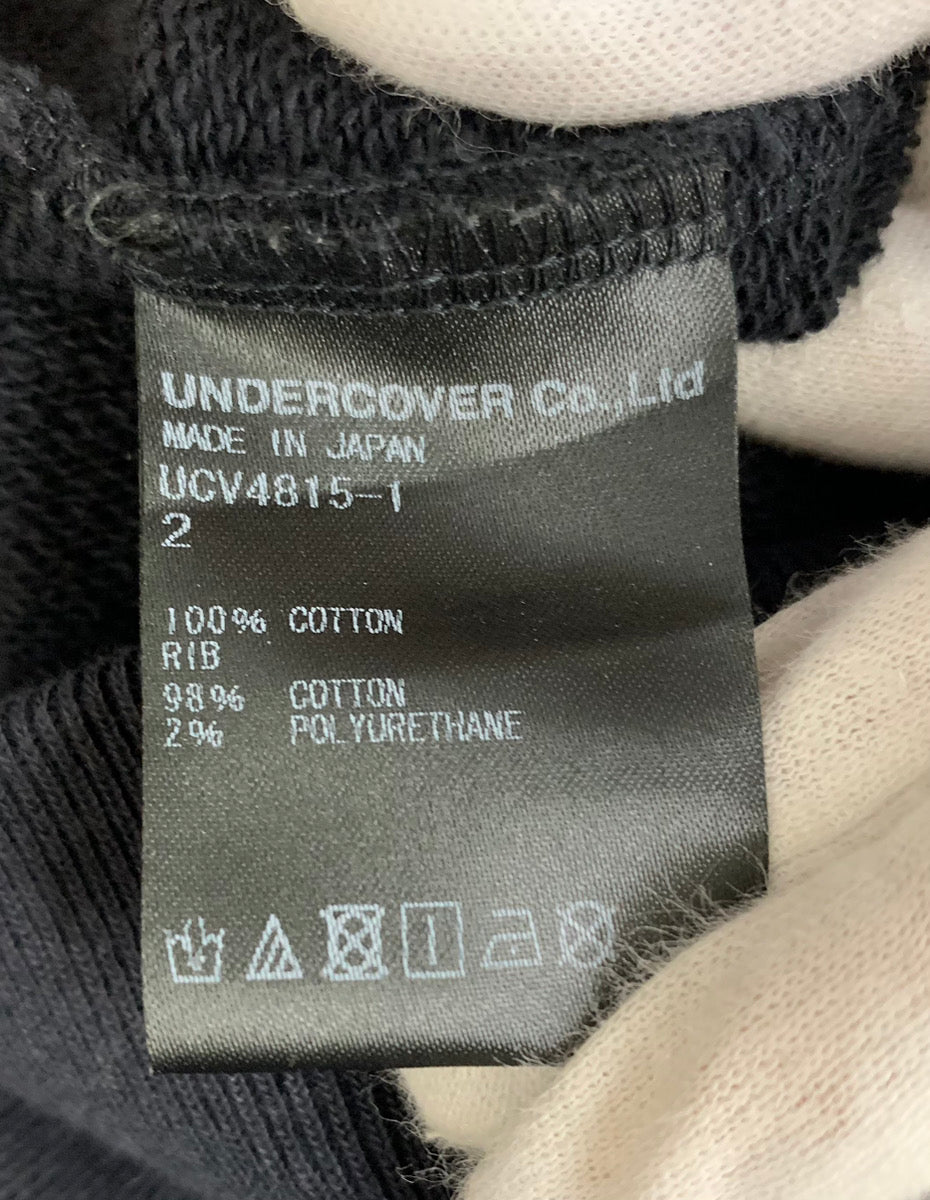 アンダーカバー UNDERCOVER 18AW 最後の晩餐 プルオーバー フーディー サイズ2 UCV4815-1 パーカ プリント ブラック  201MT-1368