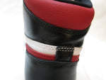 NIKE AIR JORDAN 1 RETRO HIGH OG BLACK/GYM RED-WHITE-SAIL ナイキ エアジョーダン 1 レトロ ハイ オリジナル ブラック/ジムレッド ホワイト 黒 白 赤 レッド スニーカー 靴 シューズ 箱付き 替え紐付き メンズ サイズ28.5cm 555088-061 (SH-518)