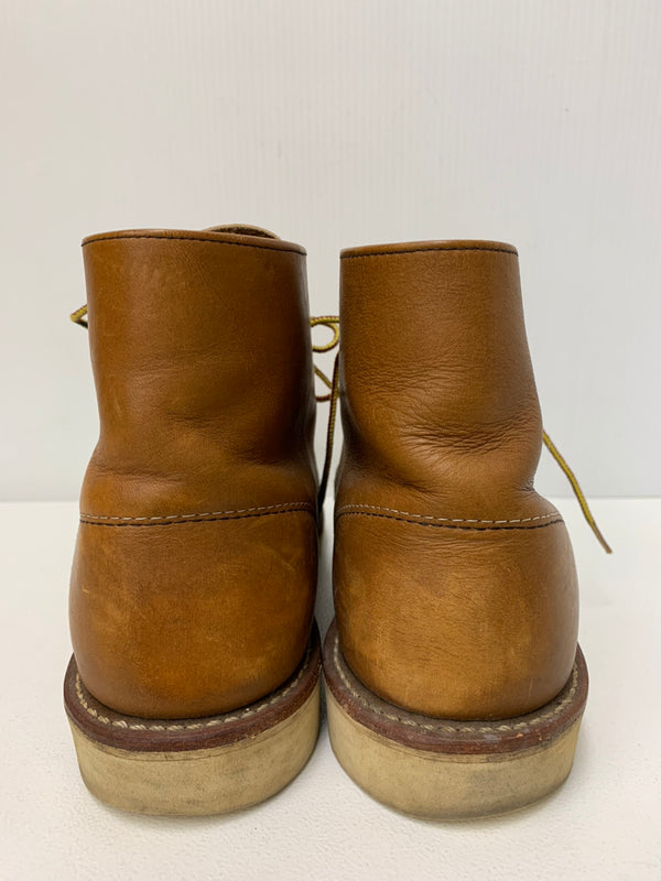 レッドウィング RED WING Heritage Work 6" Round Toe Boot ワークブーツ USA製 Dワイズ 9107 メンズ靴 ブーツ その他 ロゴ ベージュ 201-shoes328