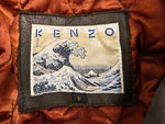 ケンゾー KENZO KENZO JEANS 90’ｓ Vintage レザー ジャケット 牛革 波タグ サイズ F ジャケット 無地 ブラウン フリーサイズ 101MT-2063