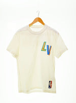 ルイ・ヴィトン  LOUIS VUITTON  NBA レタープリント 半袖Tシャツ 白 RM212M DT3 HLY20W Tシャツ プリント ホワイト Sサイズ 103MT-70