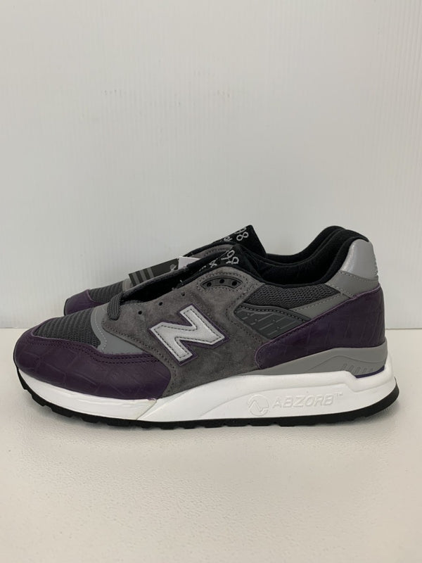 ニューバランス new balance Dワイズ Made in USA USA製 M998AWH メンズ靴 スニーカー ロゴ パープル 201-shoes106