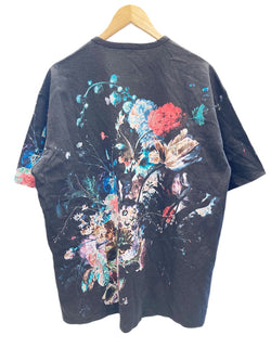 ラッドミュージシャン LAD MUSICIAN FLOWER BIG T-SHIRT フラワービッグTシャツ 花柄 ビッグT トップス カットソー  黒 日本製 2119-706 サイズ46 Tシャツ プリント ブラック 101MT-1708