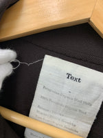 テクスト Text Patagonian Organic Wool Vyella Comfort Fit Shirt イージーフィットシャツ 日本製 T20C-06SH02C 長袖シャツ 無地 ブラウン 201MT-857